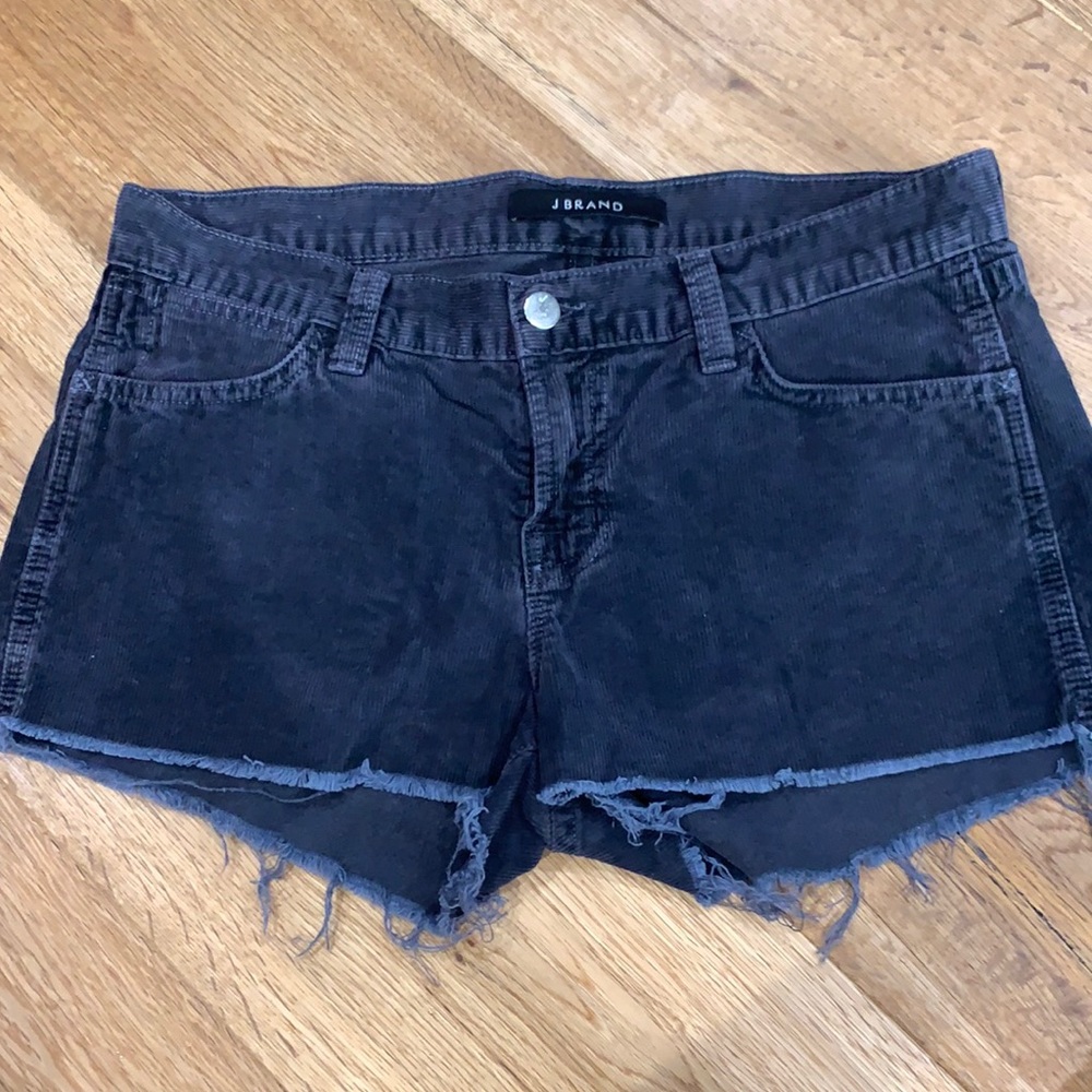 Corduroy cut off shorts